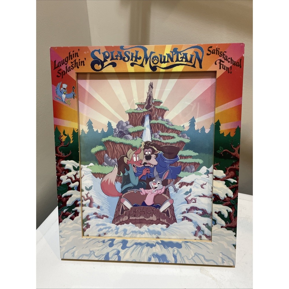 RARE Splash Mountain Disney Picture Frame 8x10 Walt Disney World